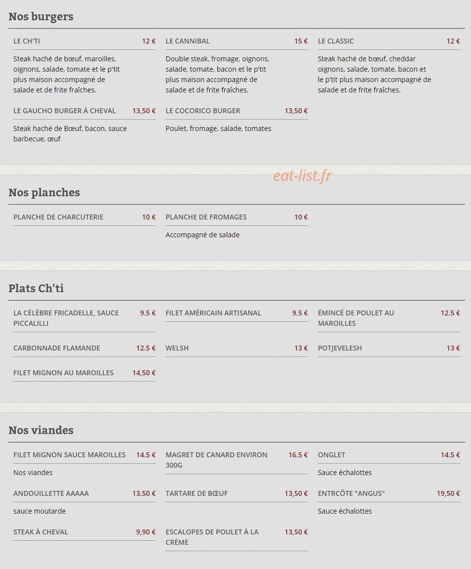 Hôtel de France — carte page 2