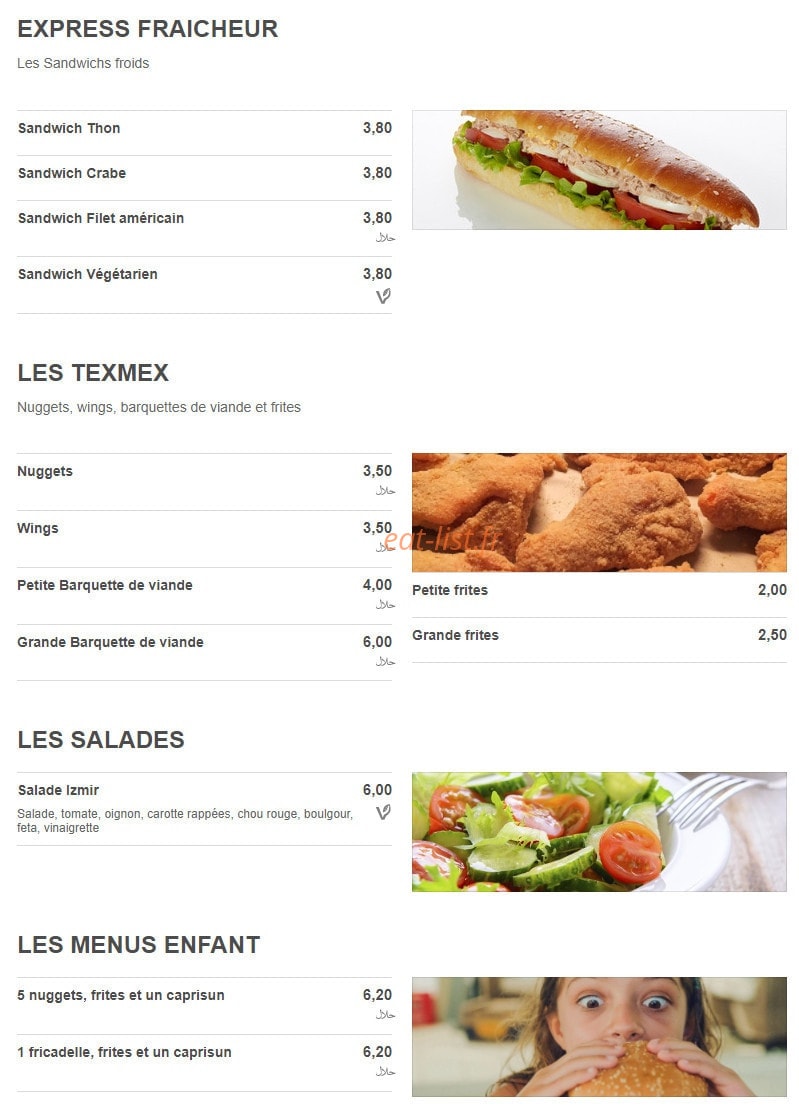 Izmir Express — carte page 2