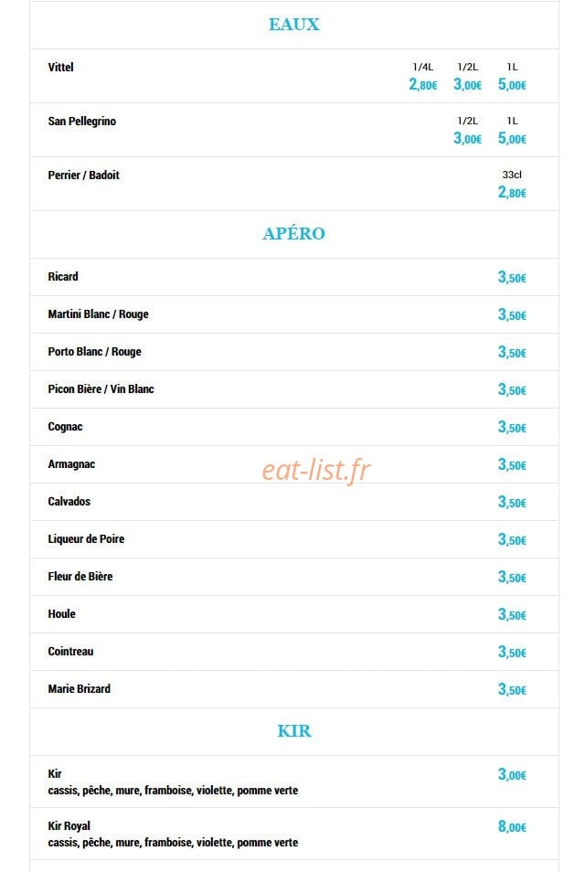 Jb's Pub — carte page 5