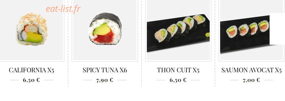 Koï Sushi — carte page 5