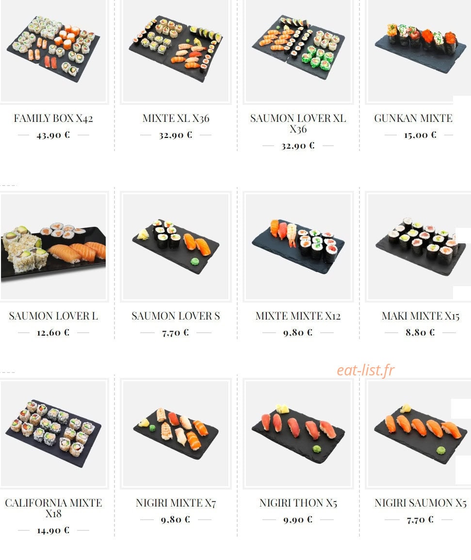Koï Sushi — carte page 13