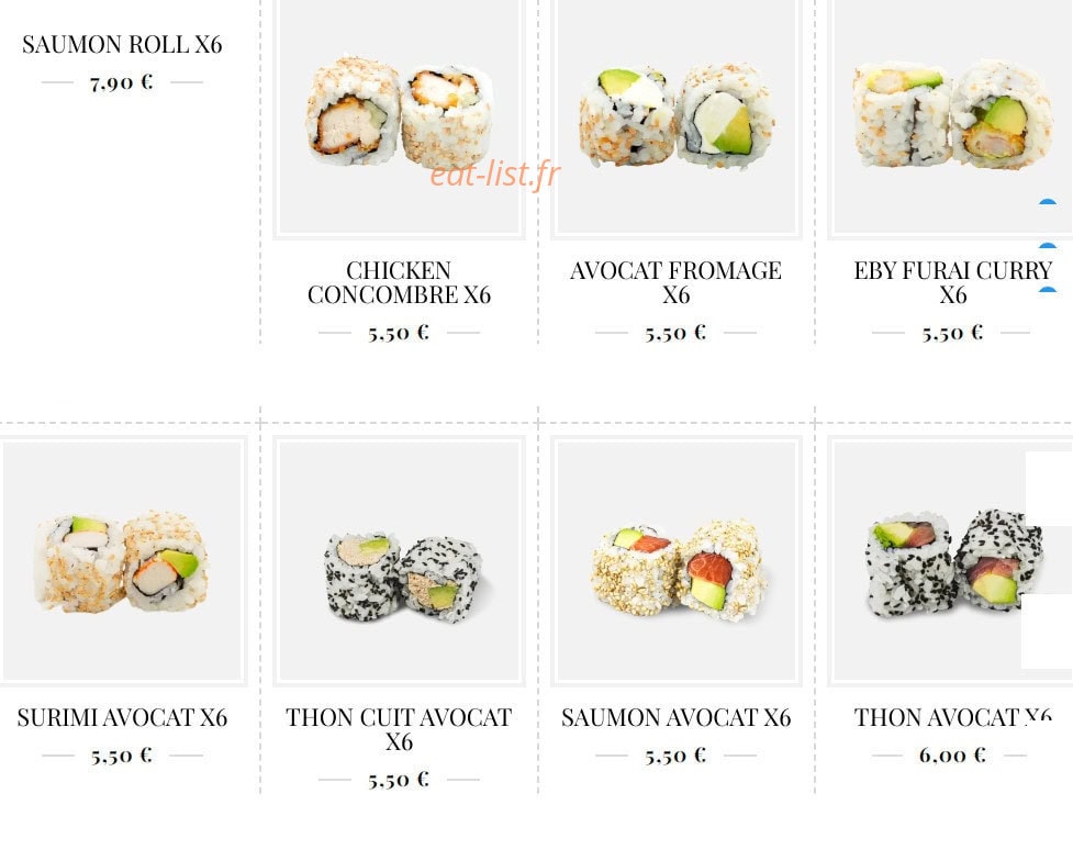 Koï Sushi — carte page 6