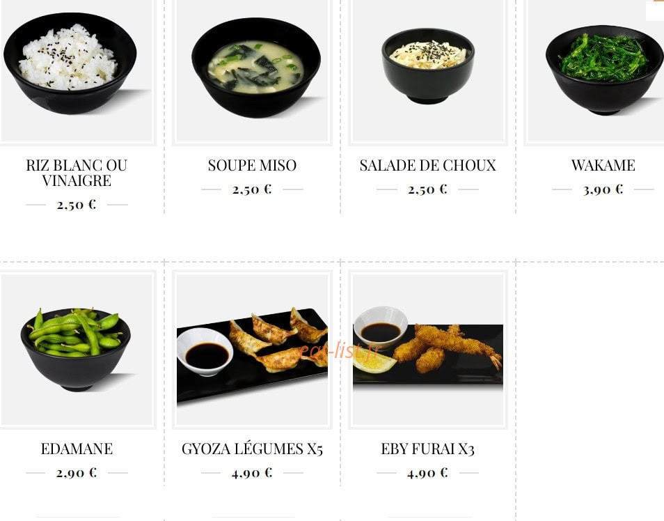 Koï Sushi — carte page 1