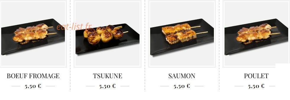 Koï Sushi — carte page 2