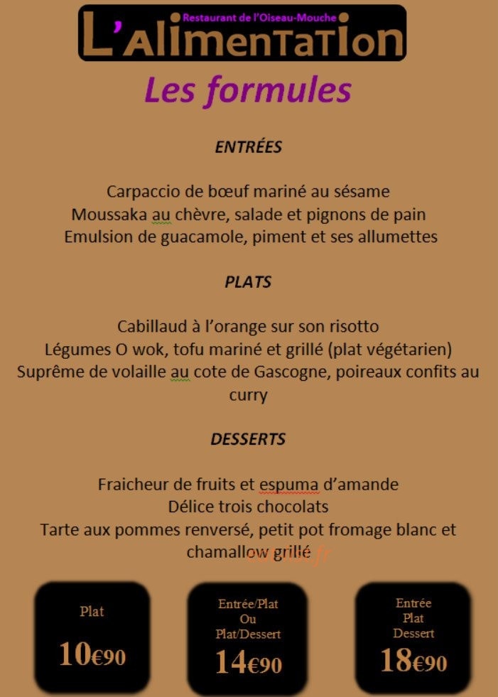 L'Alimentation — carte page 1
