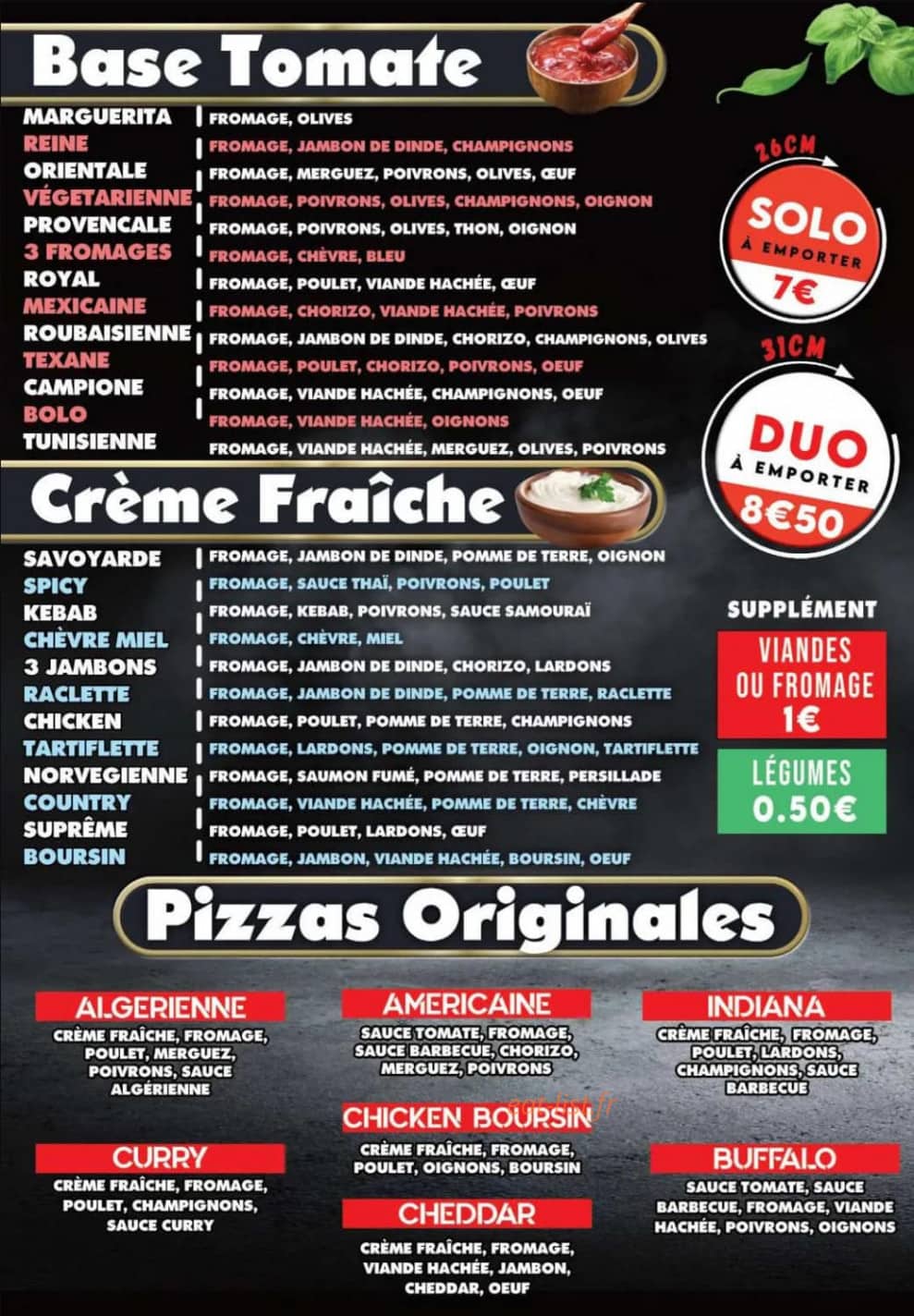 L'Atelier Pizza — carte page 2