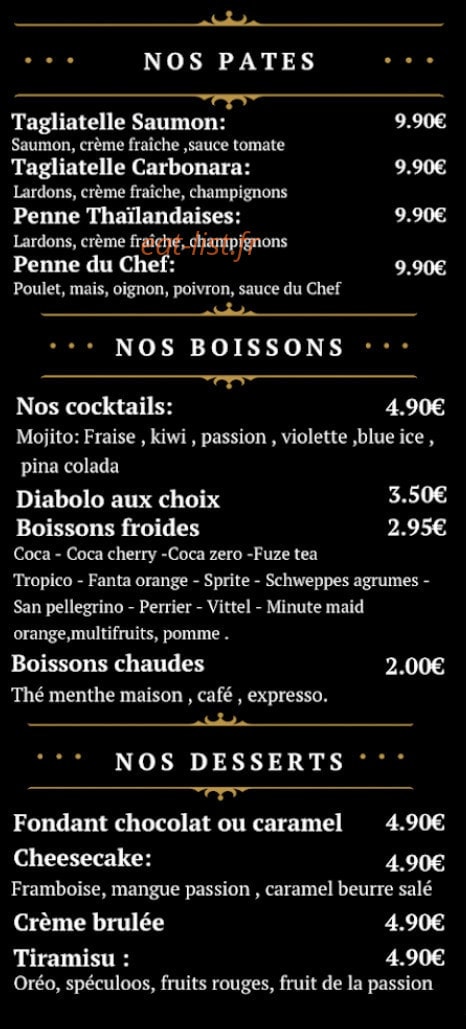 La Maison du Grill — carte page 3