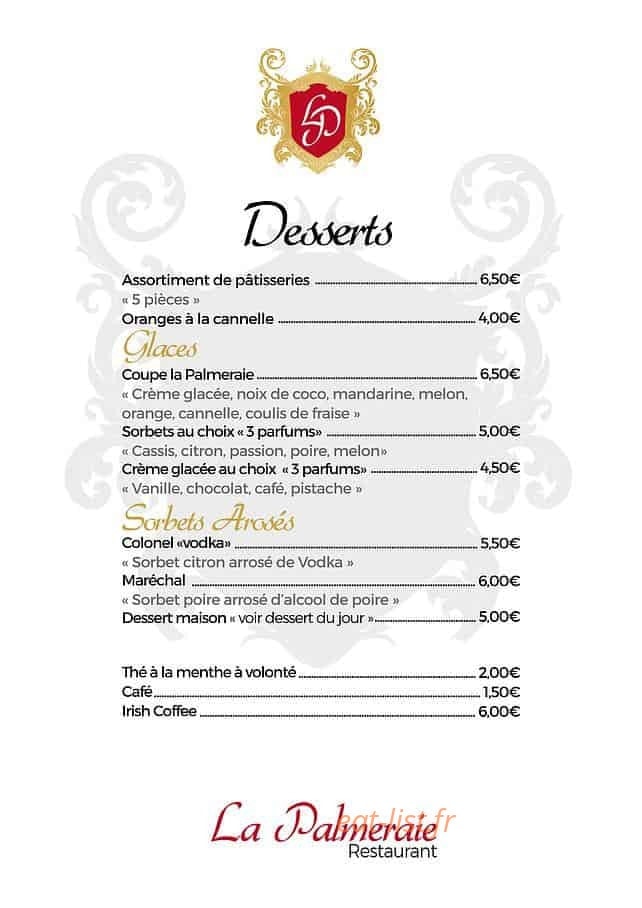 La Palmeraie — carte page 6