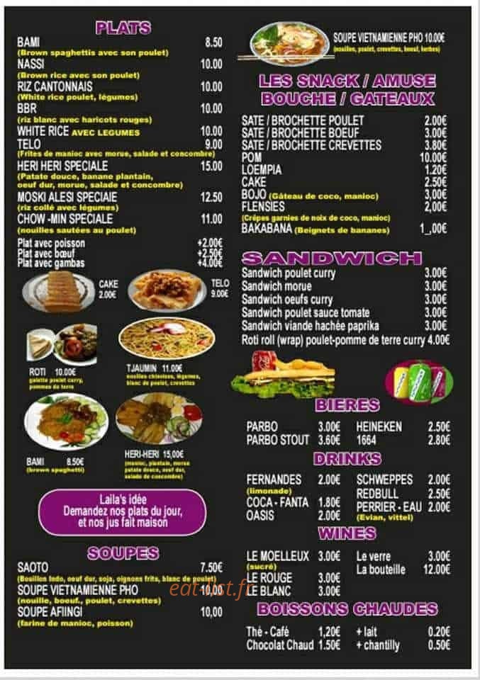 LaiLa'S Kitch'N — carte page 2