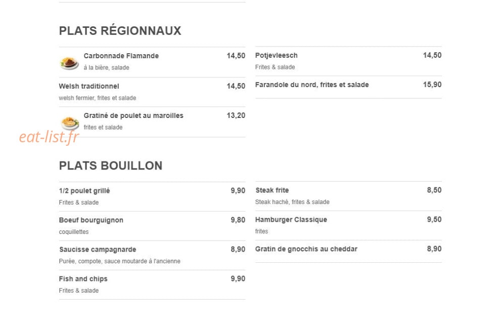 Le Bouillon de l'Impératrice — carte page 2
