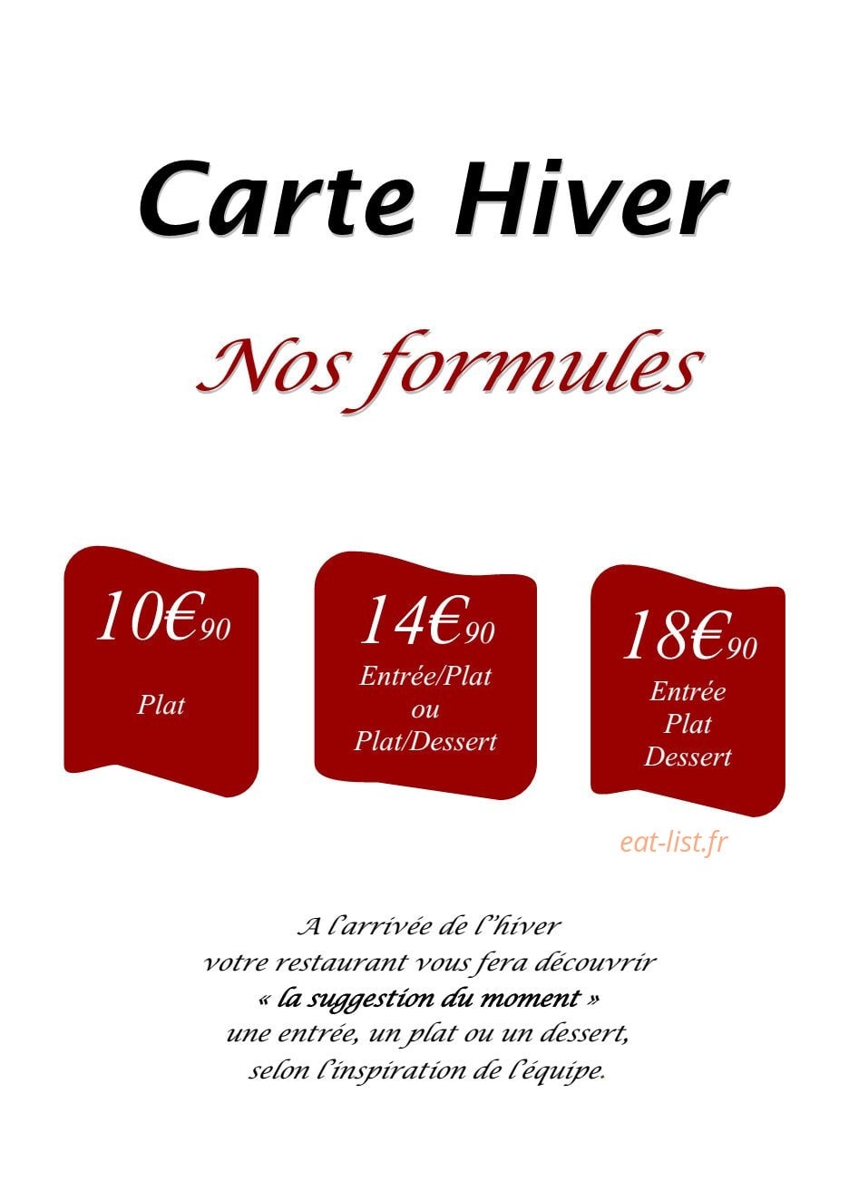 Le Garage — carte page 1