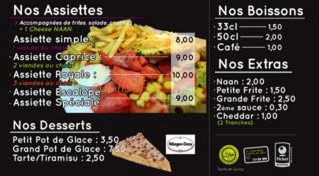 Le Master Naan — carte page 3