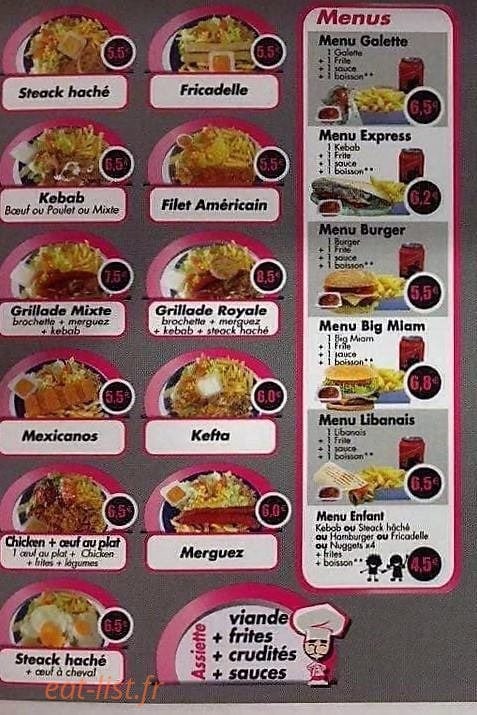 Le Miam Lannoy — carte page 2