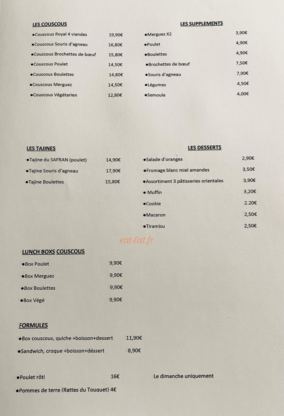 Le Safran — carte page 1