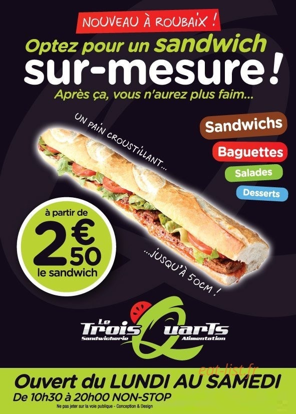 Le Trois Quarts — carte page 1