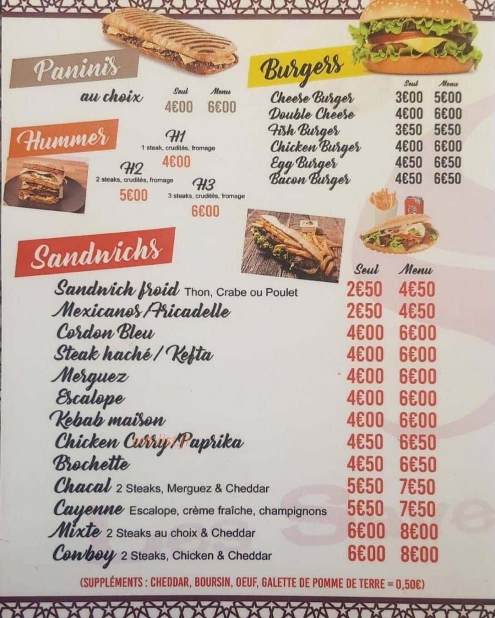 Les Saveurs du Sud — carte page 3