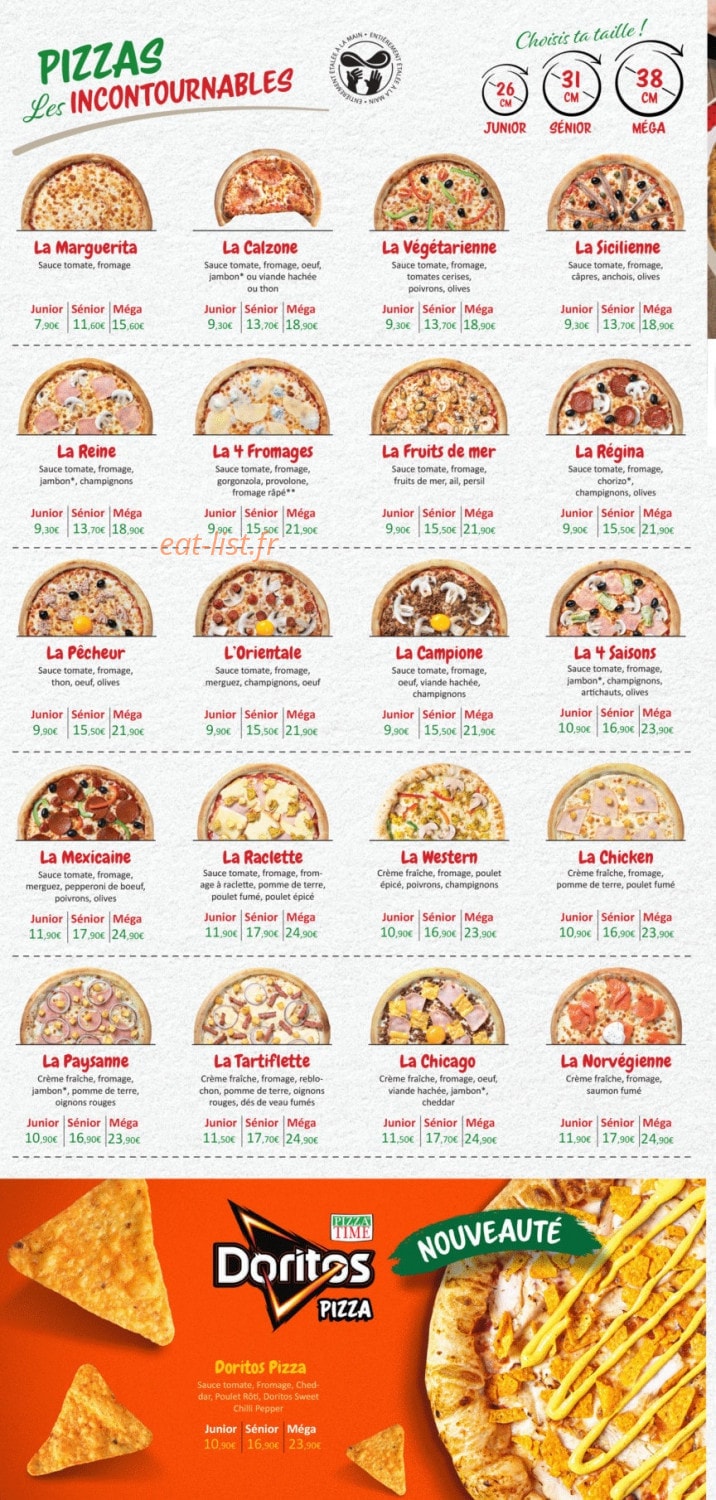 Pizza Time — carte page 2