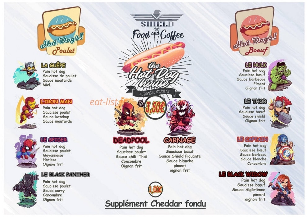 Shield food and coffee — carte page 2