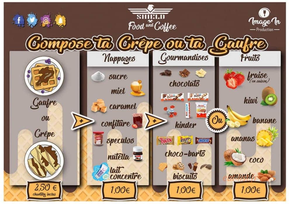 Shield food and coffee — carte page 1