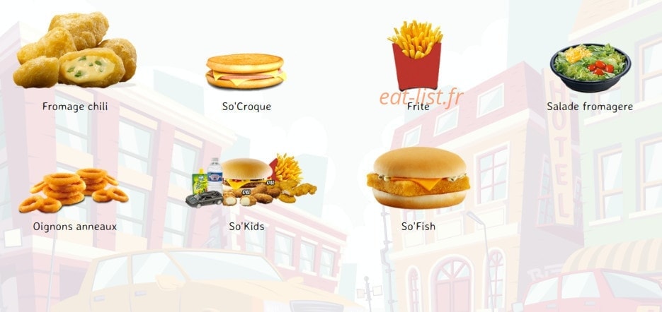 So' Drive Burger — carte page 3