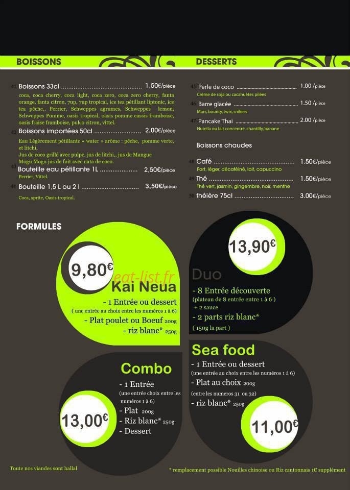 Som Tam Thaï — carte page 2