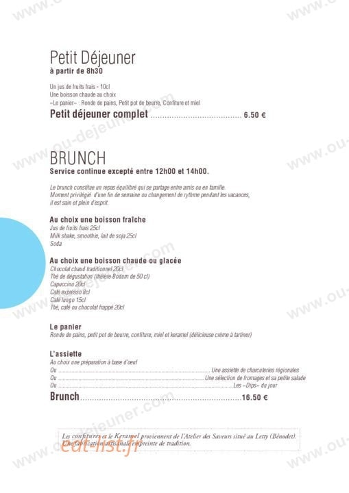 Sur Mesure — carte page 6