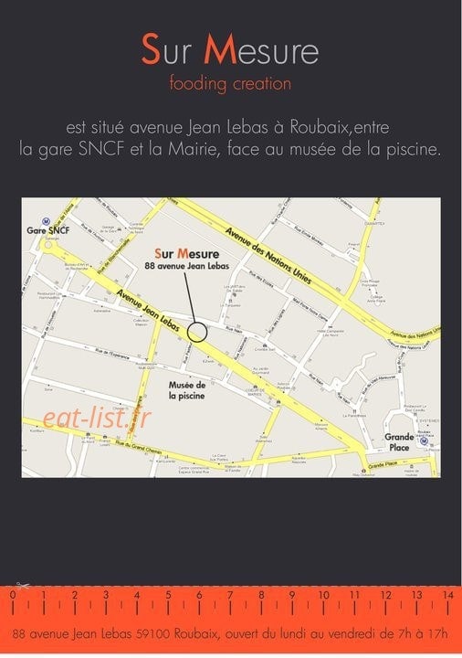 Sur Mesure — carte page 9