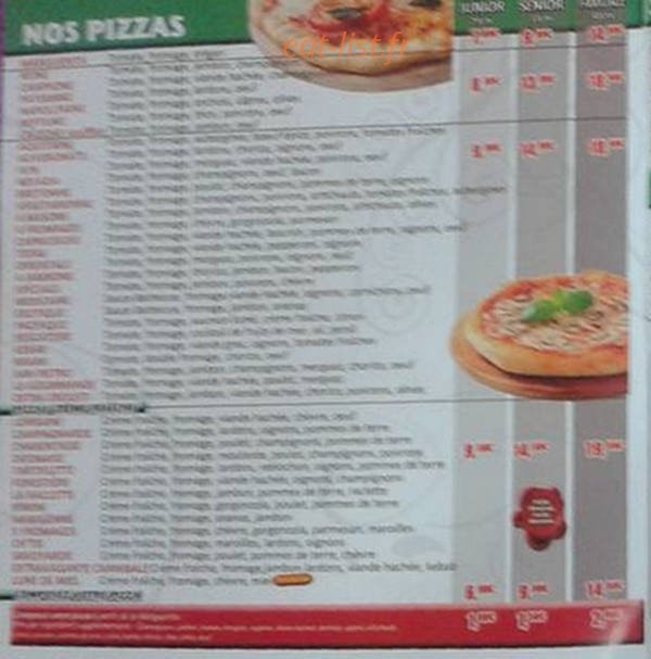 Bip Bip Pizza — carte page 2