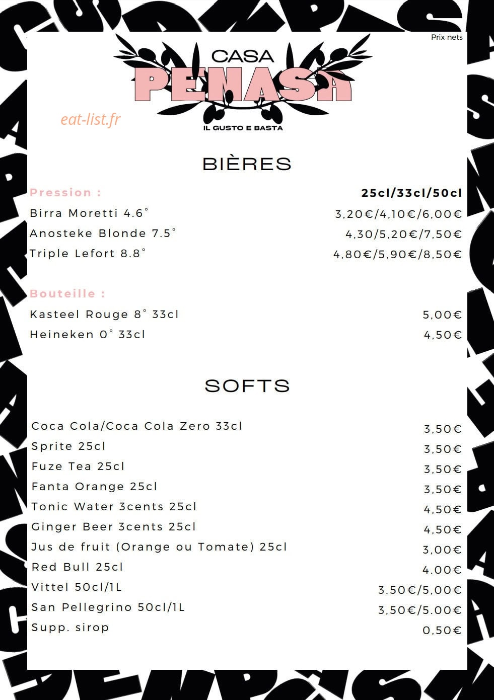 Casa Penasa — carte page 17