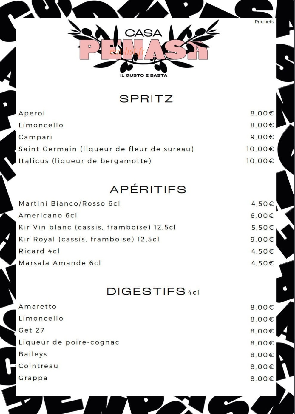 Casa Penasa — carte page 21