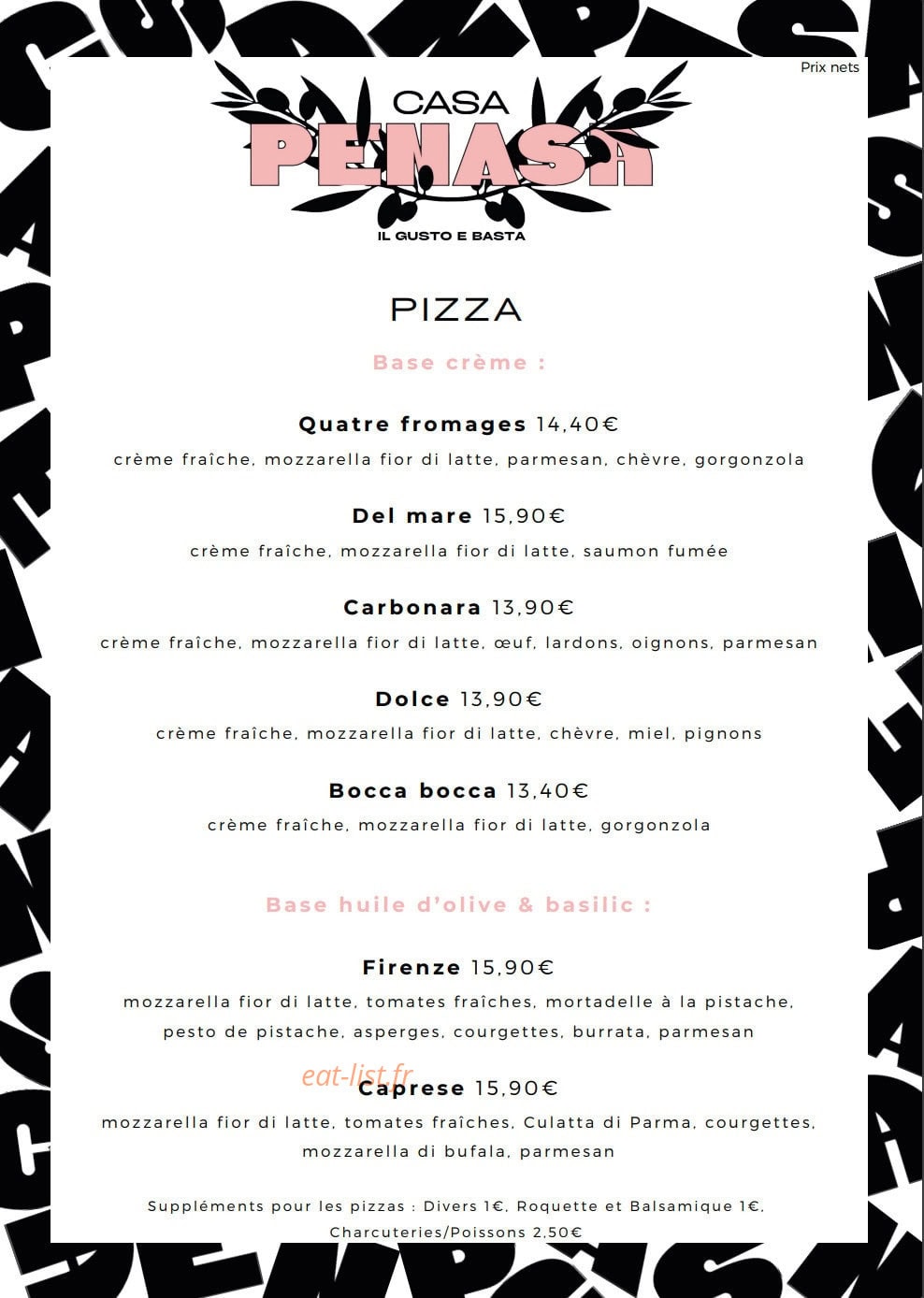Casa Penasa — carte page 10