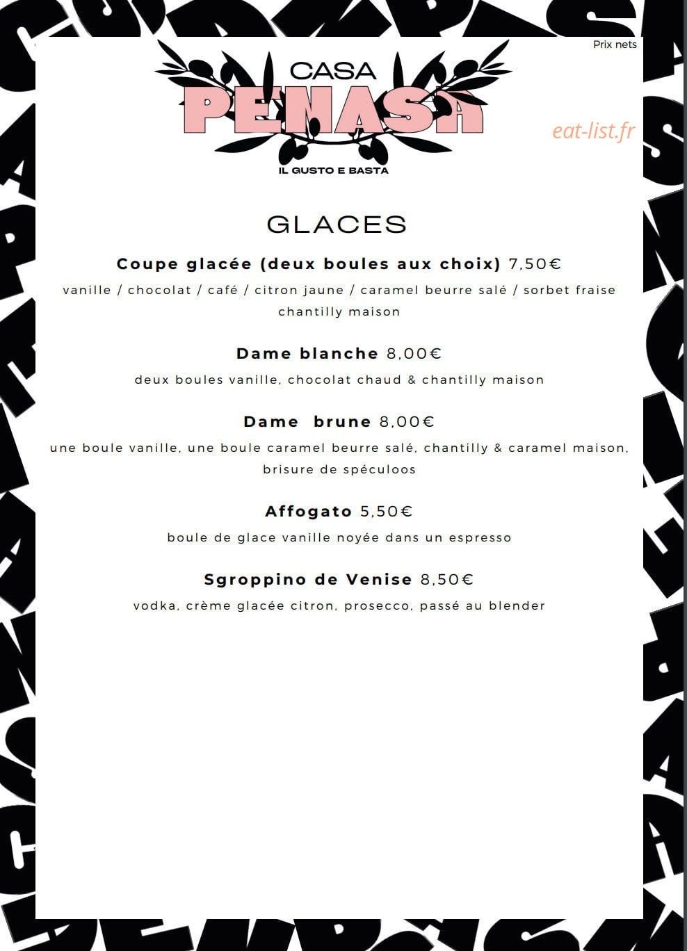 Casa Penasa — carte page 13