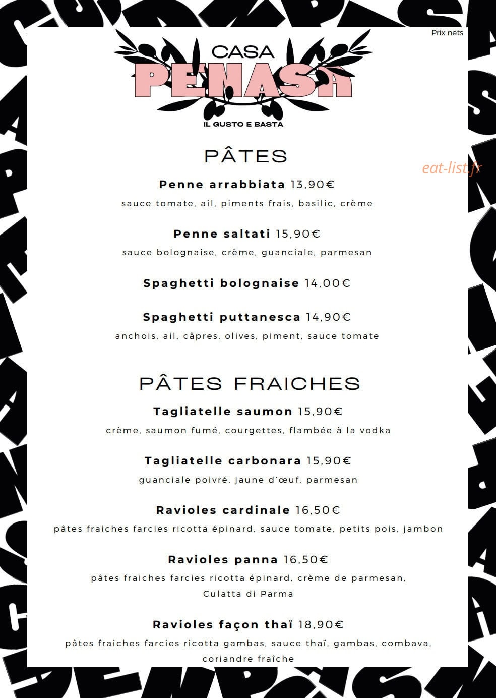 Casa Penasa — carte page 6