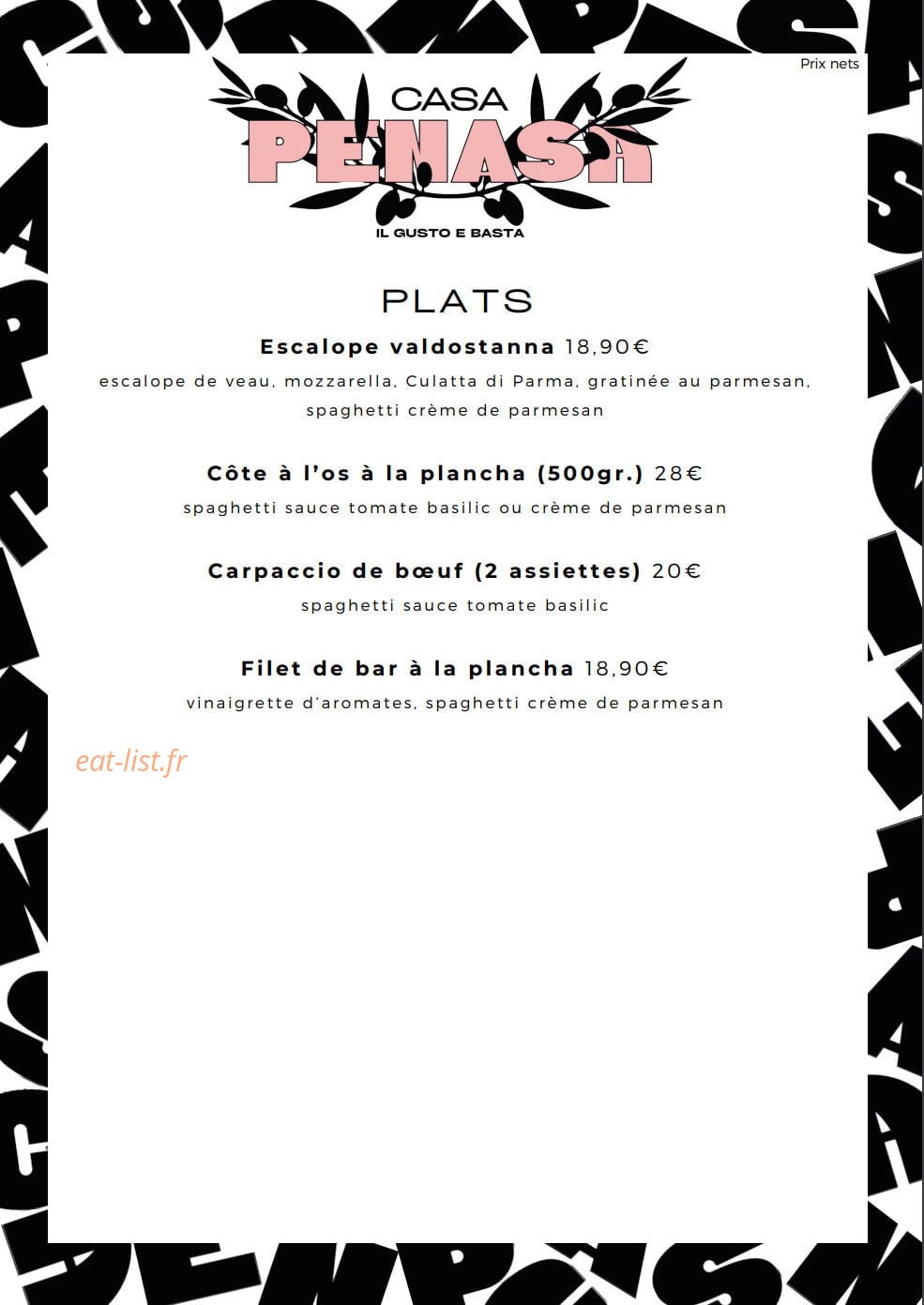 Casa Penasa — carte page 4