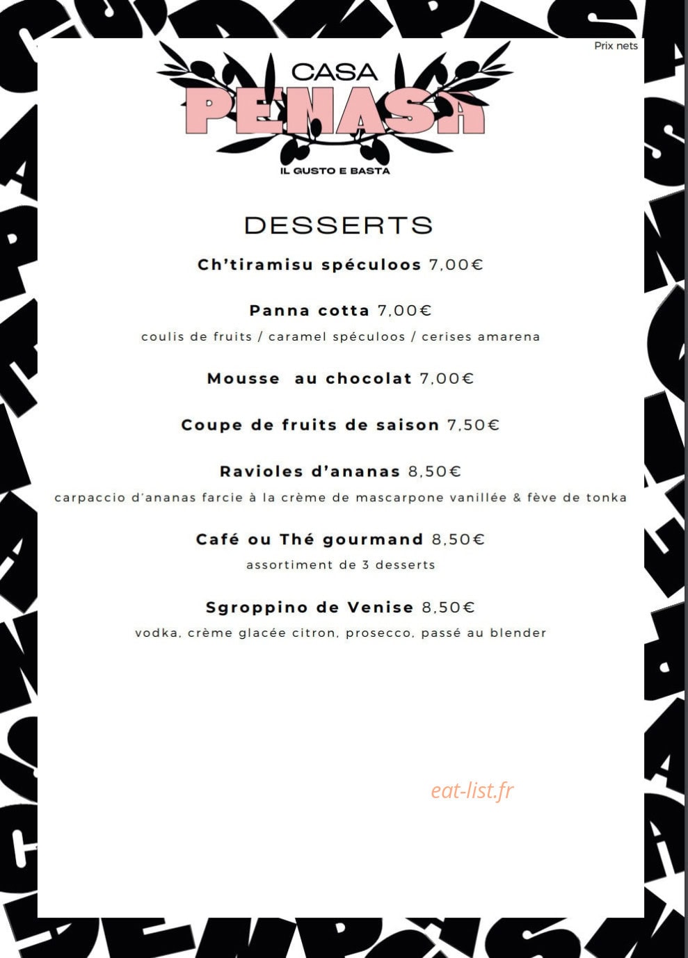 Casa Penasa — carte page 12
