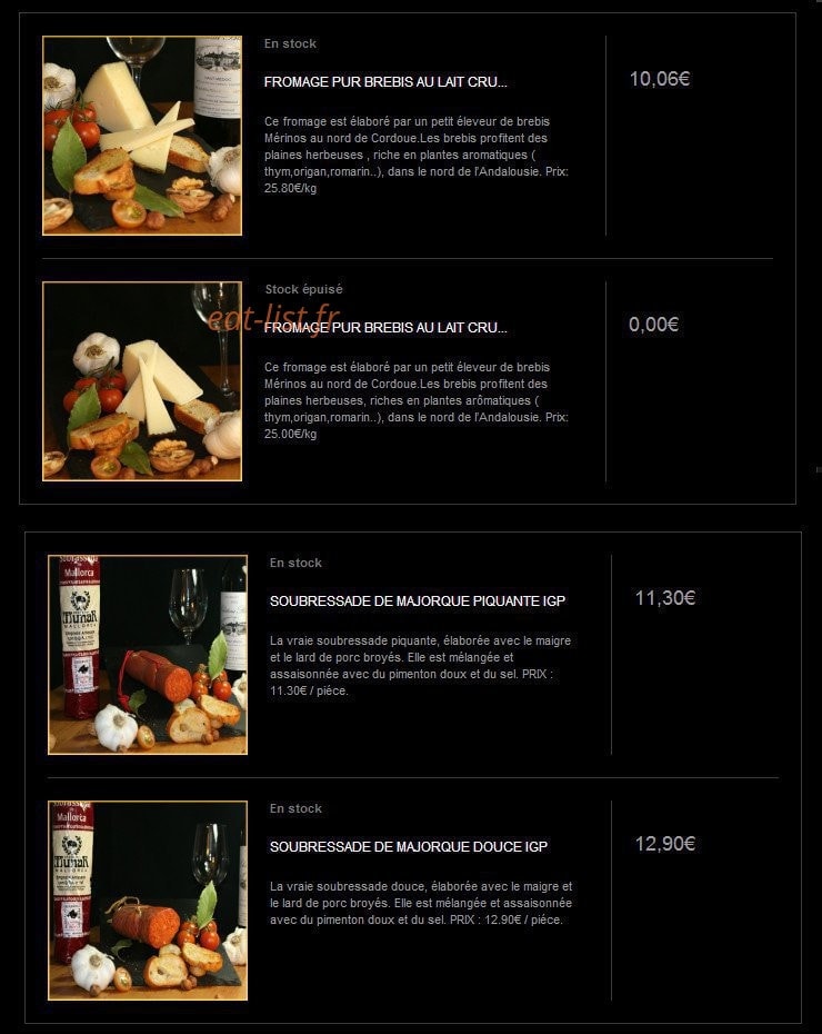 Ibergastronome — carte page 9