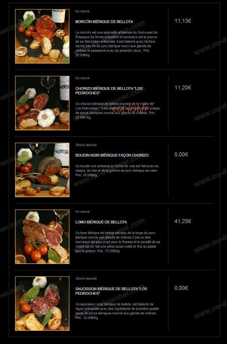 Ibergastronome — carte page 4