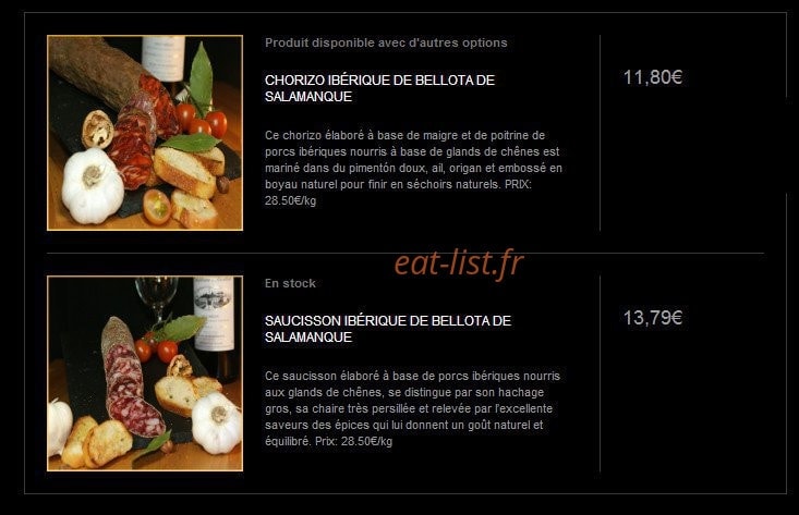 Ibergastronome — carte page 5