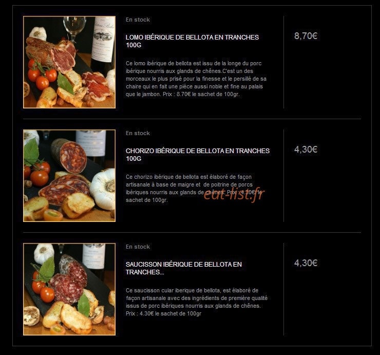 Ibergastronome — carte page 6