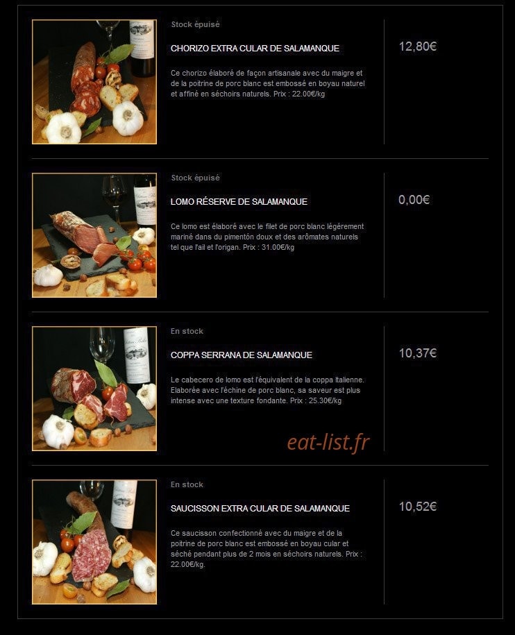 Ibergastronome — carte page 7