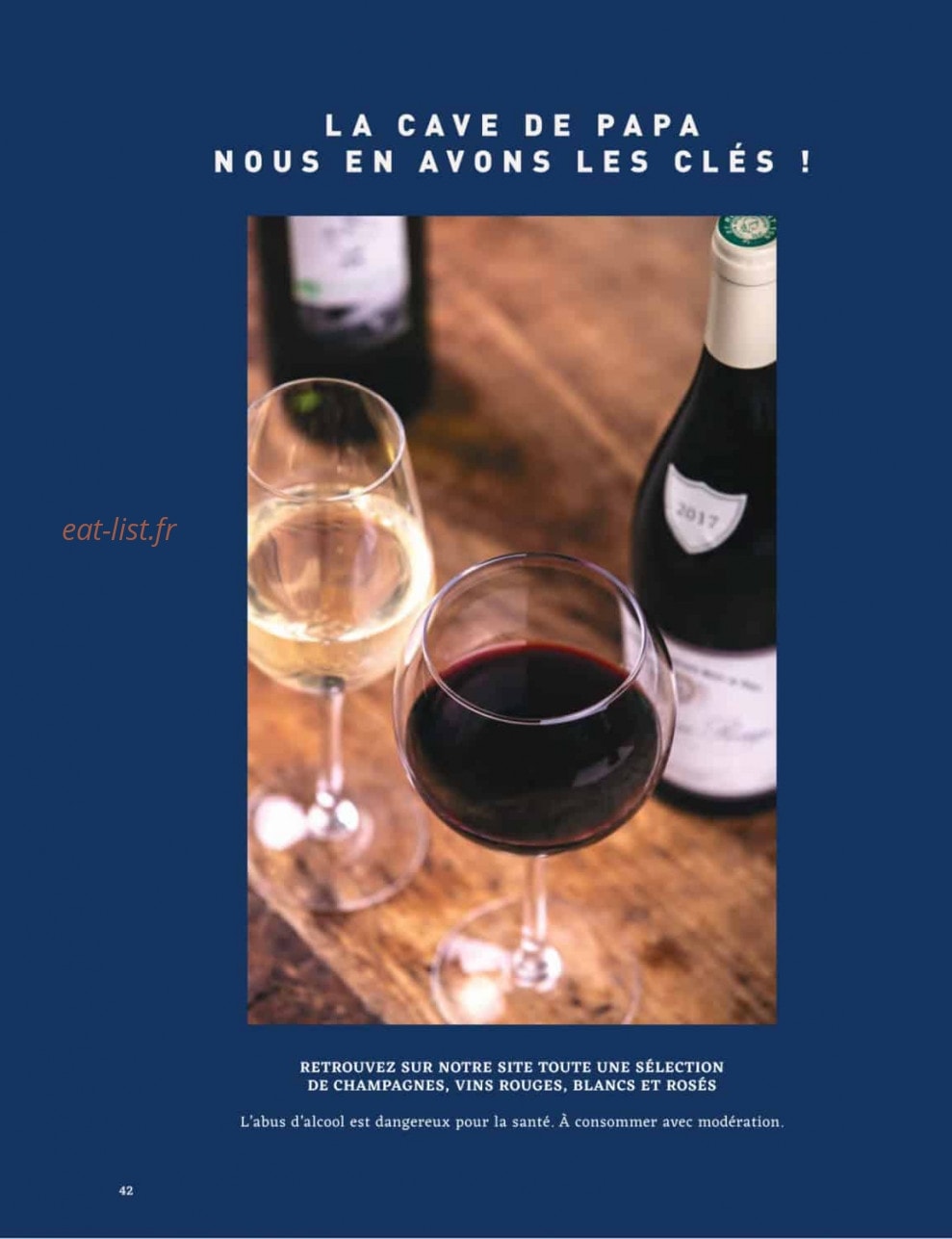 La Famille Finest Lunch — carte page 42