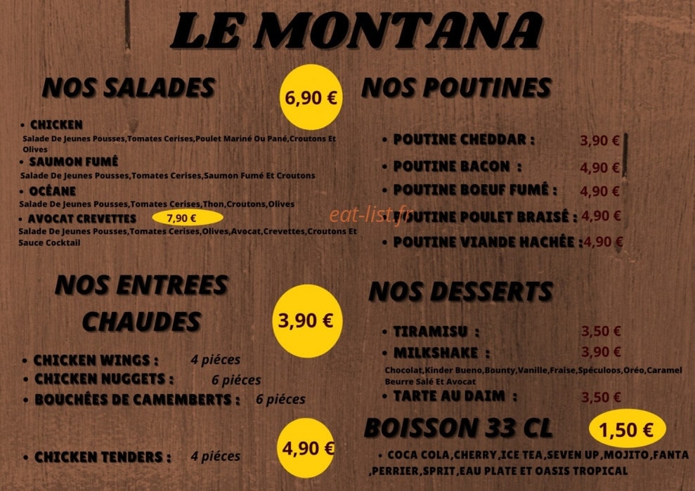 Le Montana — carte page 2