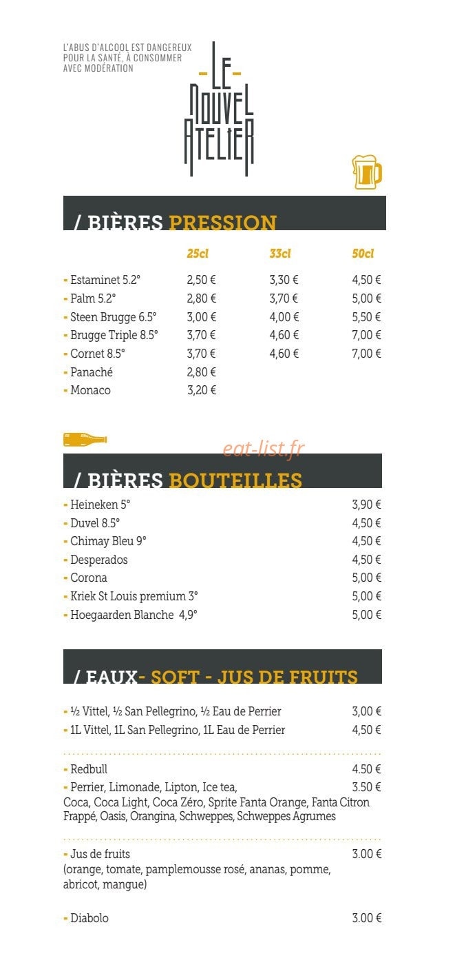 Le Nouvel Atelier — carte page 13