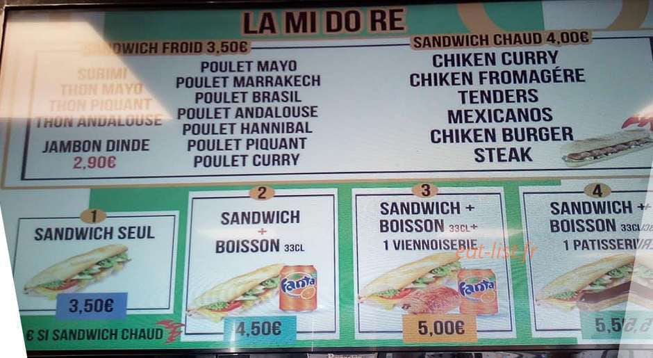 La mi doré — carte page 1