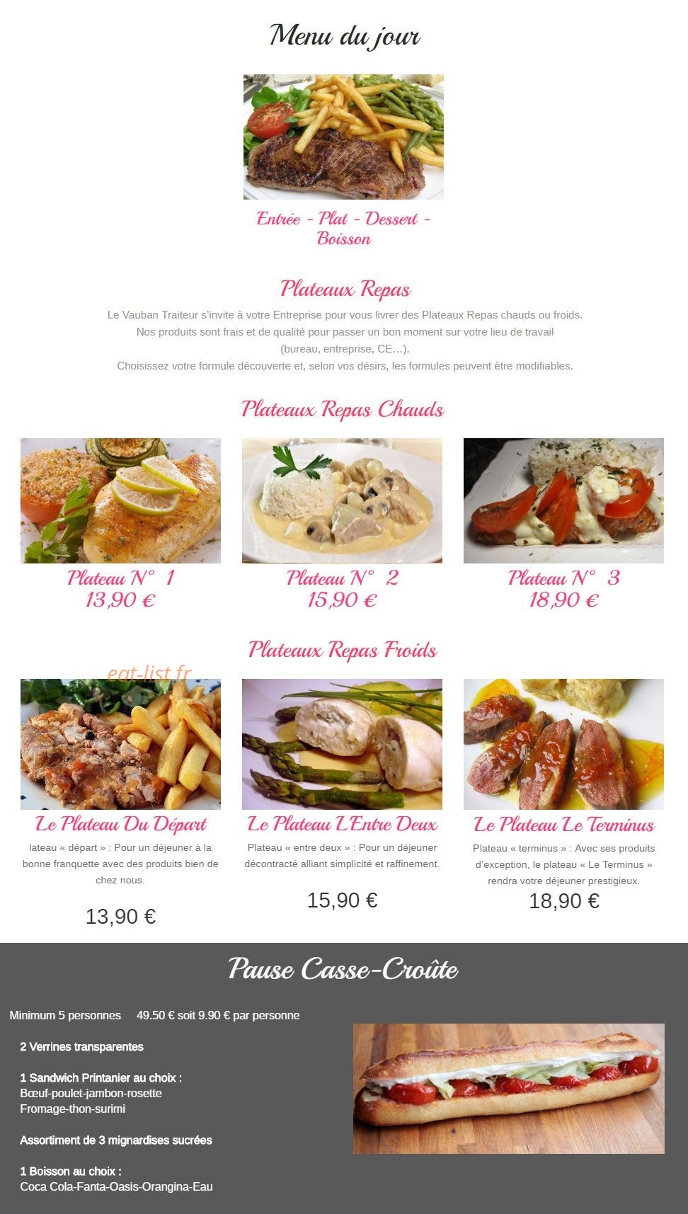 Le vauban — carte page 1