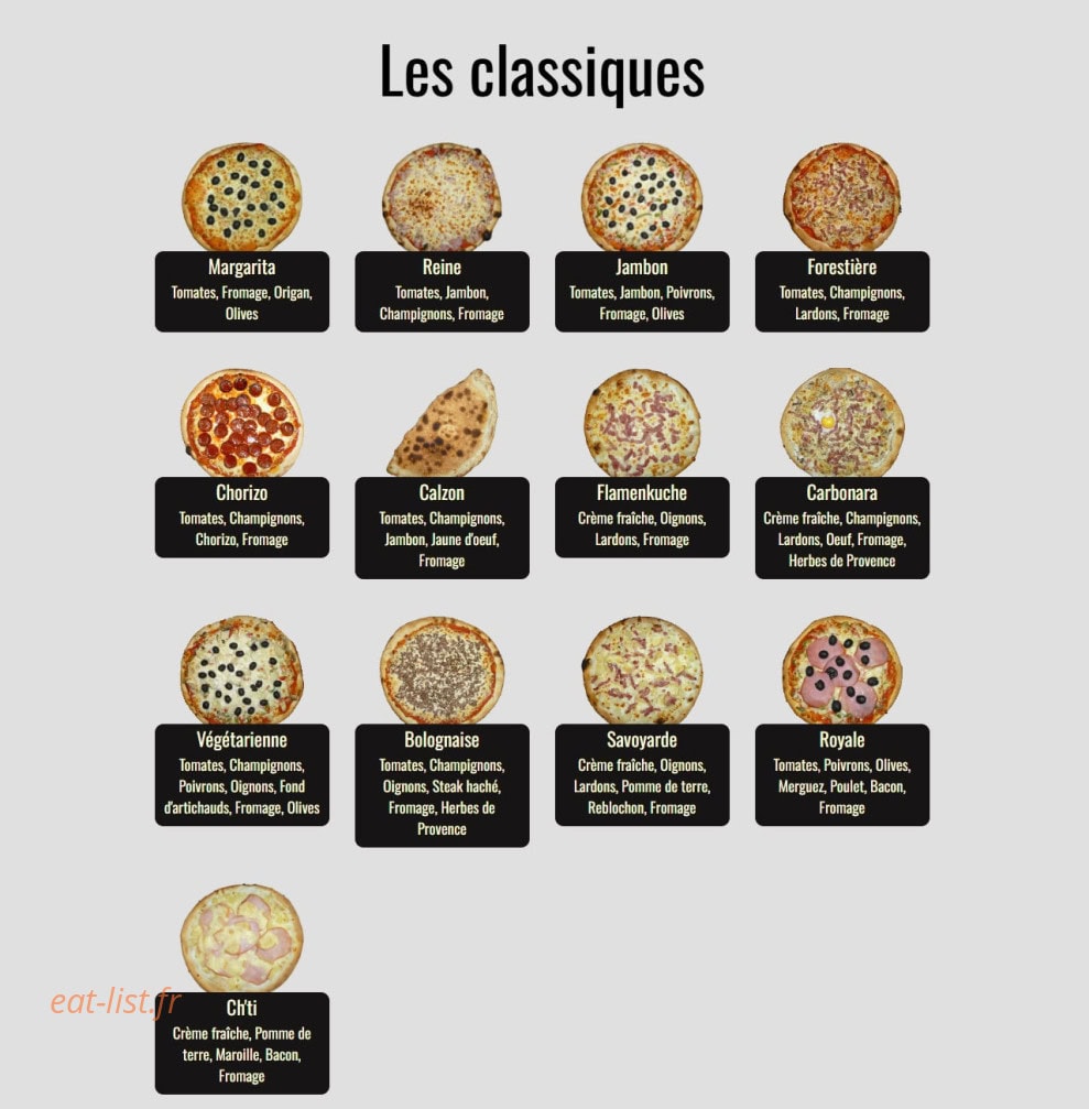 Pizza l'authentique — carte page 2