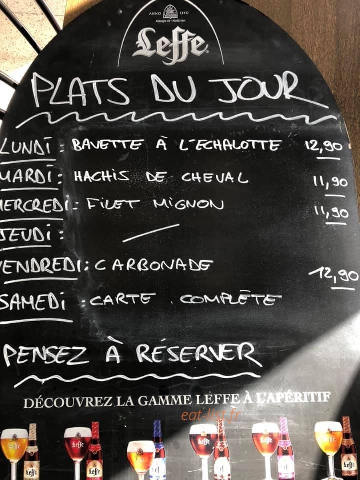 Café de l'abattoir — carte page 1