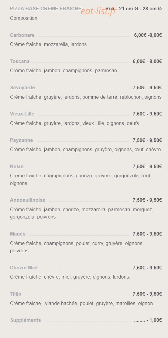 Festi Pizza — carte page 7