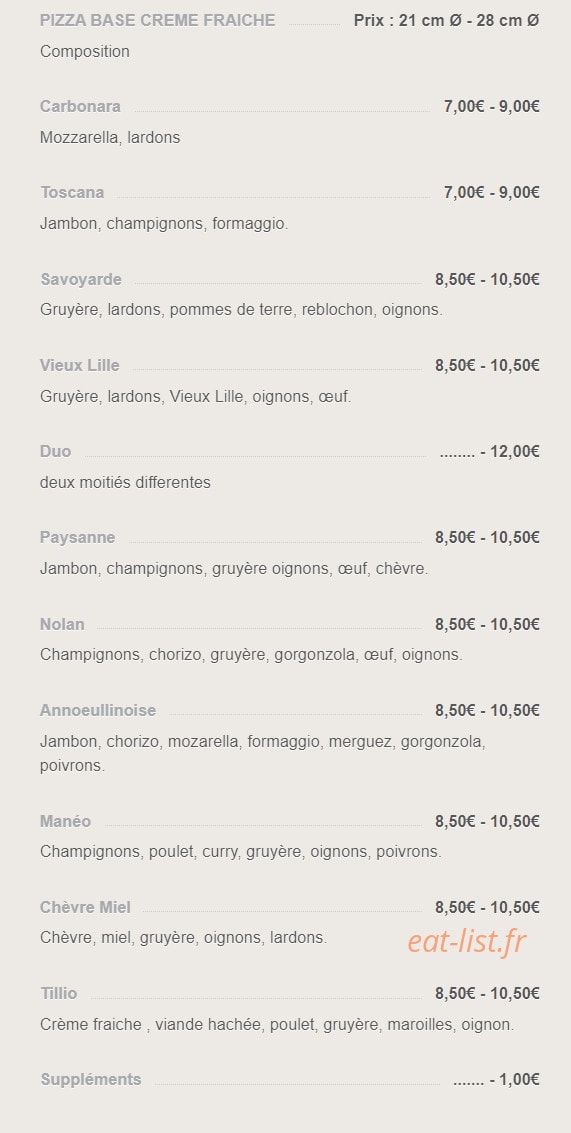 Festi Pizza — carte page 3