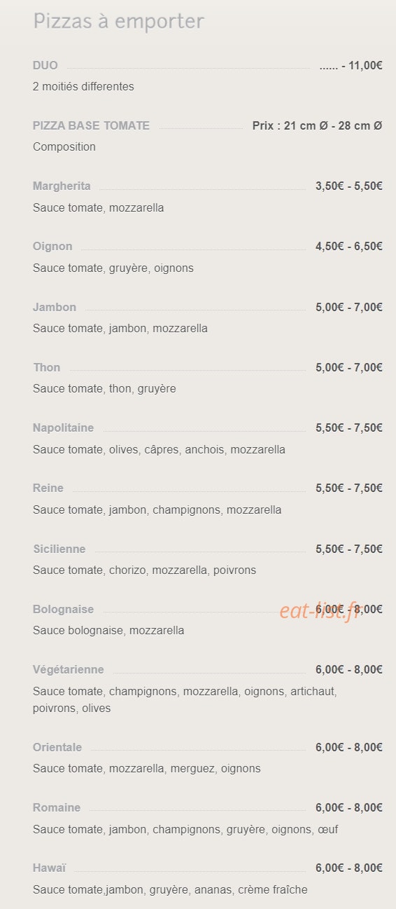 Festi Pizza — carte page 5